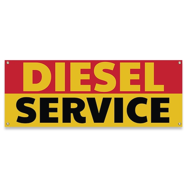 Diesel Service Banner Concession Stand Food Truck Single Sided